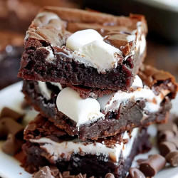 Gooey Fudgy Marshmallow Brownies