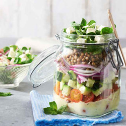 Ensaladas en Tarro