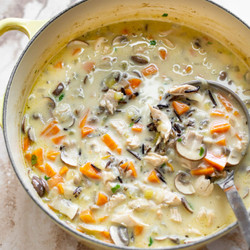 Leftover Turkey Wild Rice Soup