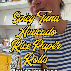 Spicy Tuna Mayonnaise Rice Paper Rolls