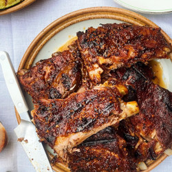Tangy, Spicy Grilled Ribs