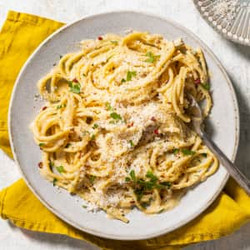 Pasta With Creamy Lemon–sichuan Peppercorn Sauce
