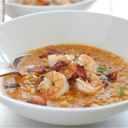 Smoky Corn Chowder With Shrimp