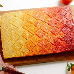 Upside-down Citrus Ombre Cake