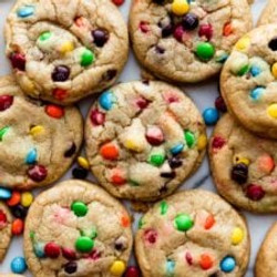 Soft-baked M&amp;M Cookies