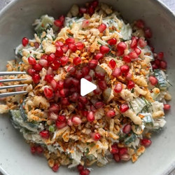 Tzatziki Rice Bowl With Crispy Grated Halloumi