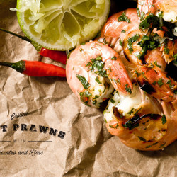 Spot Prawns With Lime And Cilantro Recipe · I Am A Food Blog