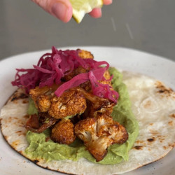 Buffalo Cauliflower Tacos