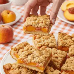 The Best Easy Homemade Peach Crumb Bars