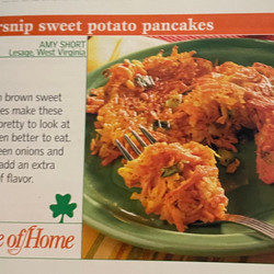 Parsnip Sweet Potato Pancakes