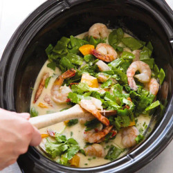 Slow-cooker Thai Green Curry With Shrimp And Sweet Potatoes