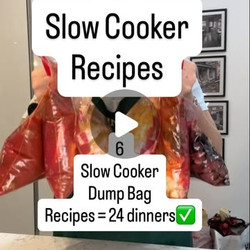 6 Slow Cooker Dump Bag Recipes (24 Dinners)