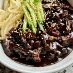 Vegan Jjajangmyeon (korean Black Bean Noodles)