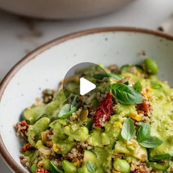 Charred Corn And Quinoa Salad With A Creamy Jalapeño Basil Dressing