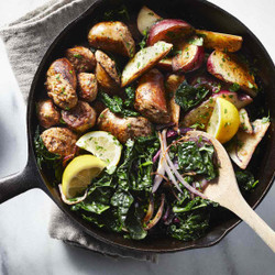 Sausage, Kale, And Potato Skillet Supper