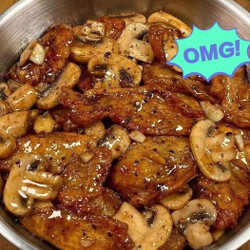 Black Pepper Chicken with Mushrooms