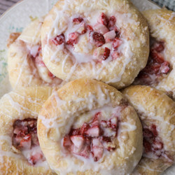 Sourdough Strawberry Cream Cheese Buns