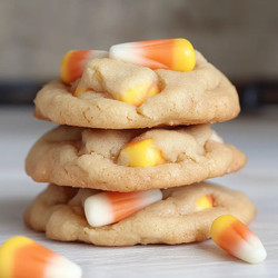Chewy Candy Corn Cookies