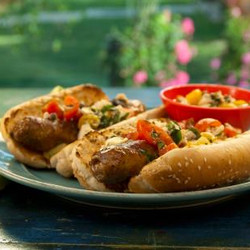 Spiedini Hoagies With Caprese Relish