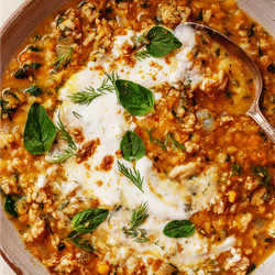 Easy Chicken And Red Lentils