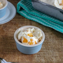 Easy Peach Ice Cream