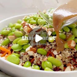 Thai crunchy peanut salad