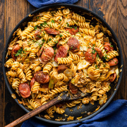 Kielbasa And Cabbage Pasta