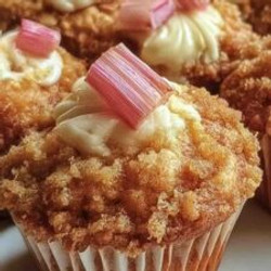 Rhubarb Muffin – Buttery Muffin Tops With Flavor