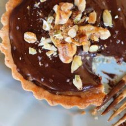 Chocolate Date Caramel Tart