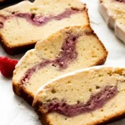 Raspberry Swirl Pound Cake