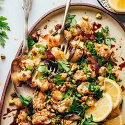 Vibrant Roasted Cauliflower Salad (middle Eastern-inspired)