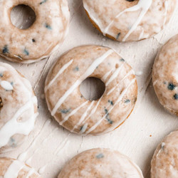 Sourdough Blueberry Baked Donuts