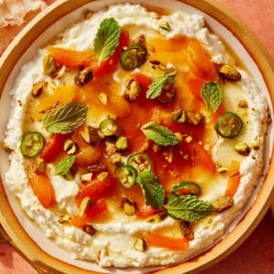 Whipped Feta And Saffron Apricots