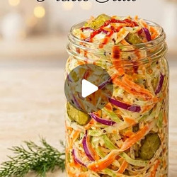 Sweet &amp; Spicy Pickle Slaw