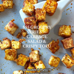 Roasted Veggie And Crispy Tofu Bowl With Smoky Tahini Sauce