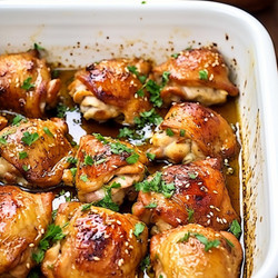 Honey Maple Glazed Chicken Thighs