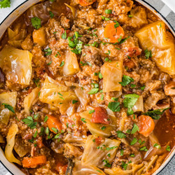 Easy Crockpot Cabbage Roll Soup