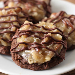 Stuffed German Chocolate Cookies