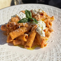 High-protein Creamy Sausage Rigatoni
