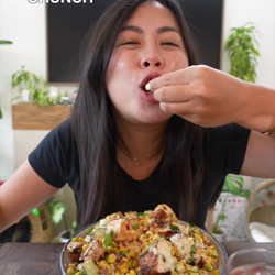 High Protein, High Fibre Chicken &amp; Corn Salad