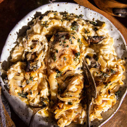 Crockpot Creamy French Onion Chicken And Orzo