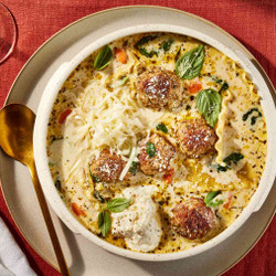 Italian Wedding Lasagna Soup