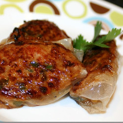 Pork Dumplings With Rice Wrappers