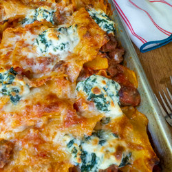 Giada's Crispy Sheet Pan Lasagna