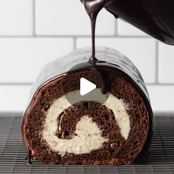 Chocolate Swiss Roll Cake