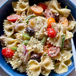 Easy Greek Style Pasta Salad