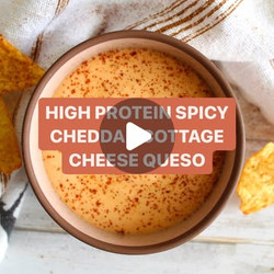 Spicy Cheddar Cottage Cheese Queso