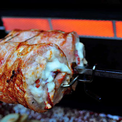 Rotisserie Stuffed Pork Loin With Pepperoni, Provolone And Capicola