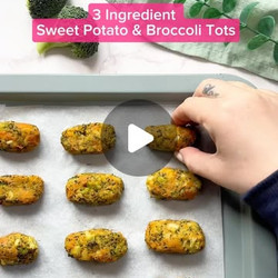 3 Ingredient Sweet Potato And Broccoli Tots - Blw Friendly