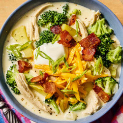 Loaded Broccoli &amp; Chicken Soup